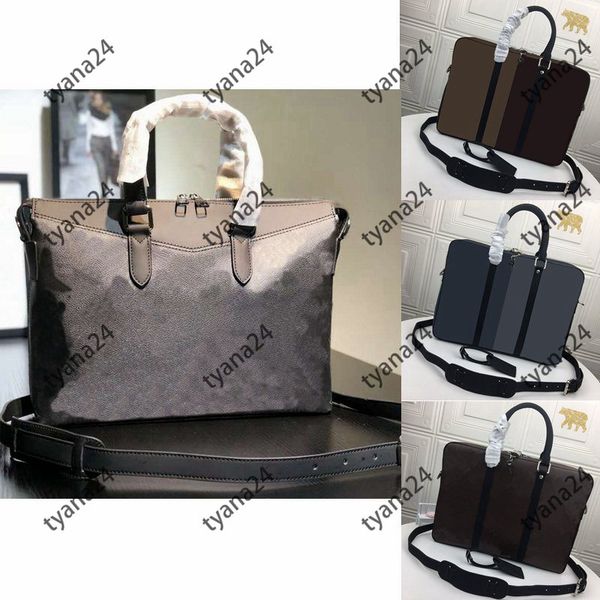 

mens designer briefcases handbags briefcase m40566 business lapbags men computer messenger bag fashion street retro black multi-functional a