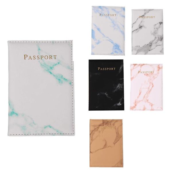 

jewelry pouches, bags fashion ladies men passport case pu marble travel documents holder small wallet purse bag pouch, Pink;blue