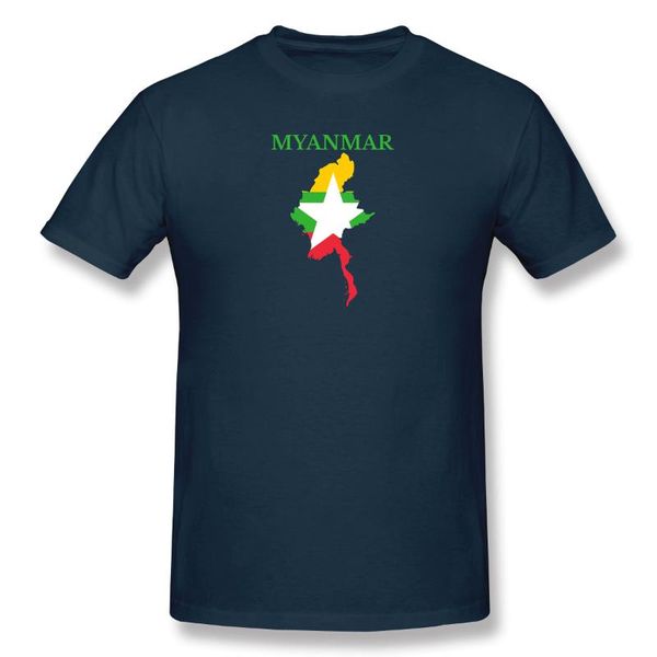 

men's t-shirts man myanmar burma map flag gay, national, proud, state everyday cute, White;black