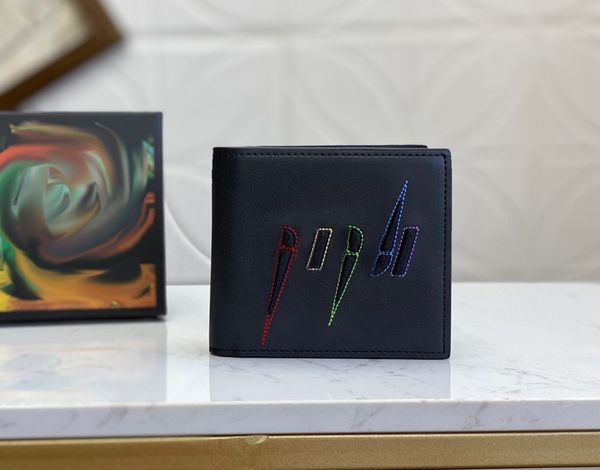 

2021 fashion designers wallets luxurys mens women leather bags classic bee tiger snake letters purses original box digram card holder 597674, Red;black