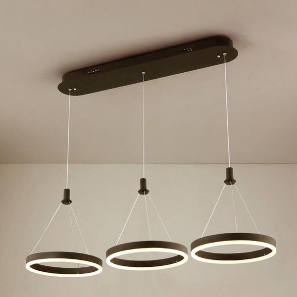 

pendant lamps white black led lights for dining kitchen room remote control acrylic hanging lamp fixture luminaire lamparas abajur