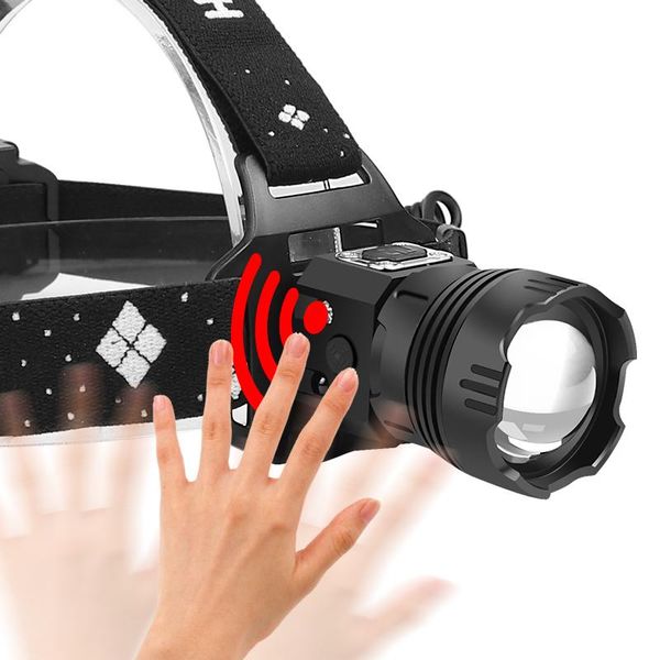 

headlamps 200000lumens powerful led headlight headlamp p99 t6 head lamp light 18650 battery for camping, fishing