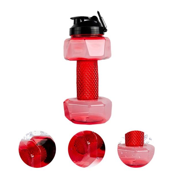 

dumbbells 1 pc 2.2l dumbbell shape water bottle sports kettle fitness