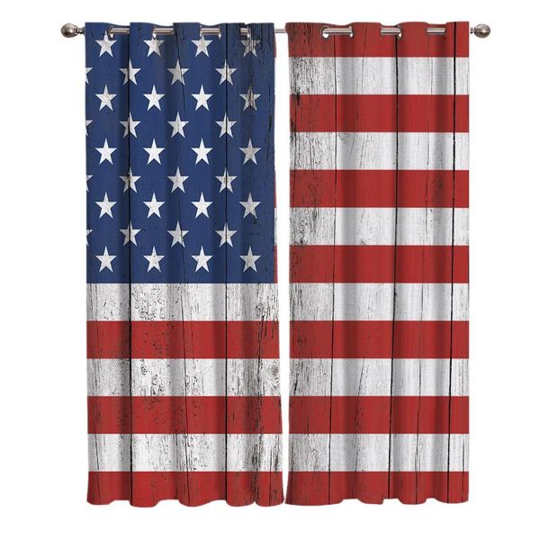 

curtain & drapes vintage wooden board american flag window blinds bathroom curtains outdoor kitchen decor panels with grommets