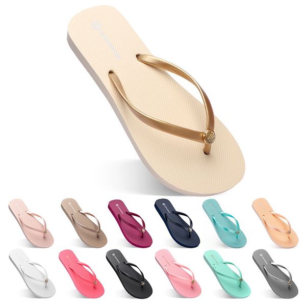 

thirty-one slippers beach shoes flip flops womens green yellow orange navy bule white pink brown summer sport sneaker size 35-38, Black