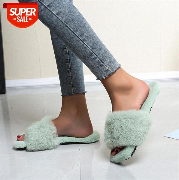 

outer slippers, home furry women korean style lazy shoes #e50p, Black
