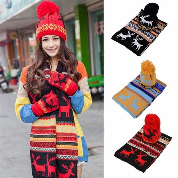 

hats, scarves & gloves sets women girl crochet hat fur woolen knit beanie raccoon warm caps+scarf shawl set xmas gift, Blue;gray