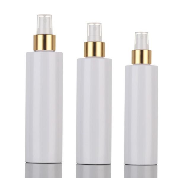 

16oz 500ml plastic spray bottle for alcohol with fine gold sprayer cylinder bottle, white mist and over cap storage bottles & jars