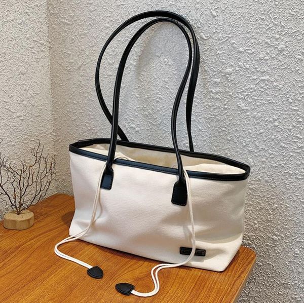 

evening bags european and american leisure large-capacity bag women wild canvas 2021 fashion shoulder large portable tote