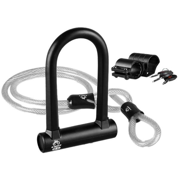 

bike locks inbike u lock heavy duty waterproof bicycle with security cable for motorcycle and more