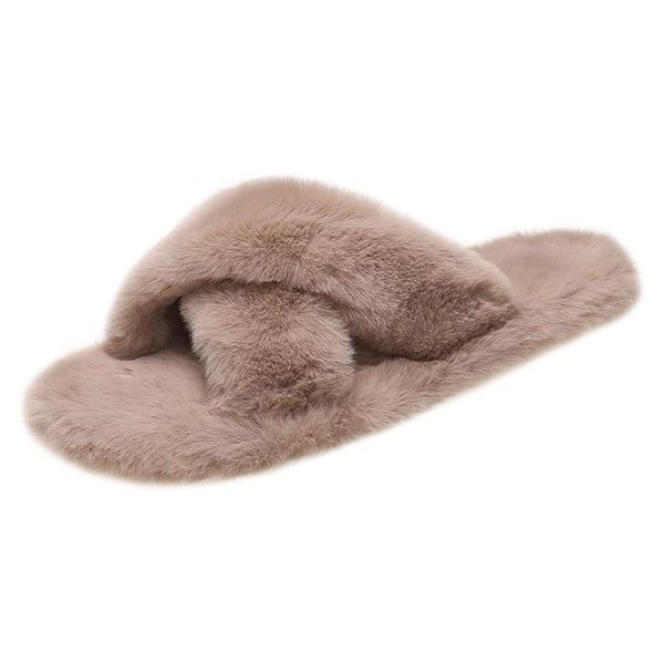 

slippers summer fluffy raccoon fur shoes women real flip flop flat furry slides outdoor sandals woman amazing, Black