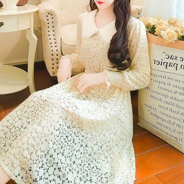 

casual dresses coigarsam lace women dress upset pink apricot 7602, Black;gray