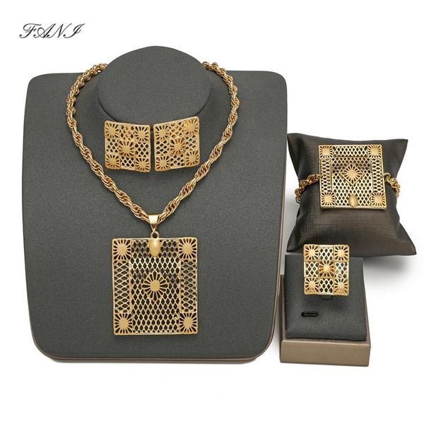 

earrings & necklace fani nigeria woman accessories jewelry set fashion african beads bridal wholesale dubai gold wedding, Silver