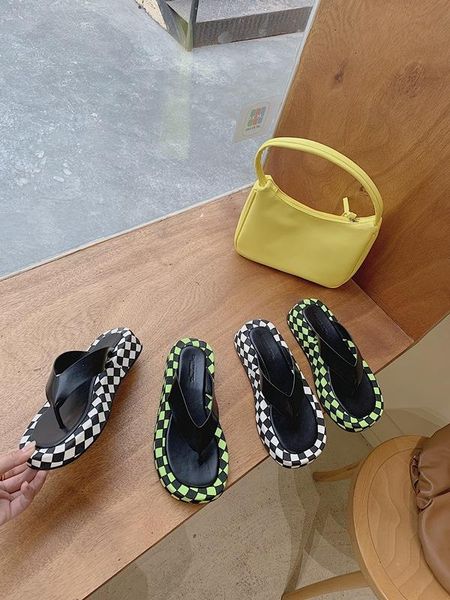 

female shoes slippers casual platform slides rubber flip flops 2021 luxury summer flat hawaiian soft rome leisure fabric pu, Black