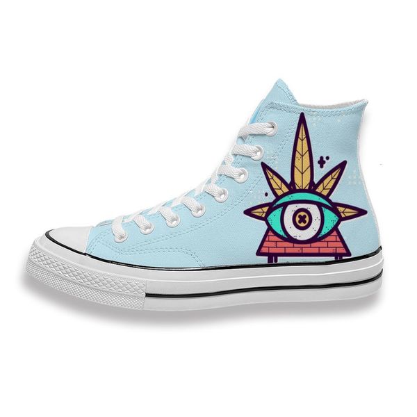 

custom printed cute morphine pyramid eye sneakers high mens womens running sho skateboard diy trainers canvas casual shoe