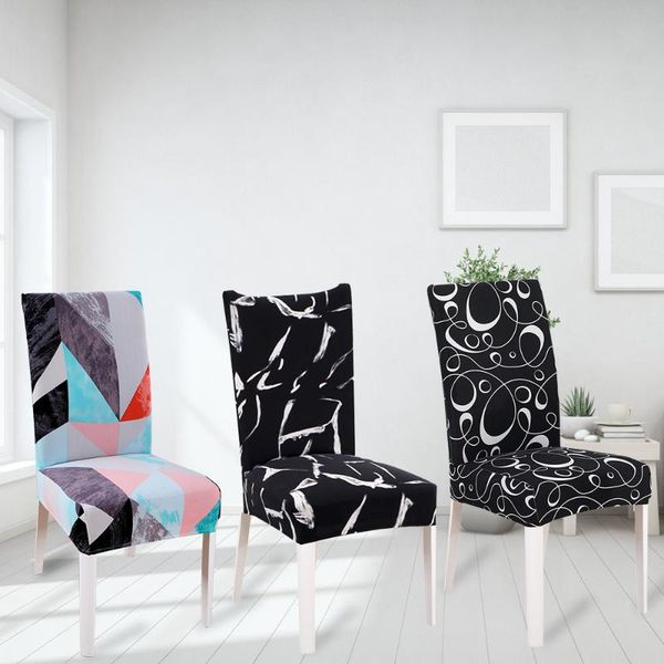 

chair covers protector seat slipcovers cover with back spandex elastic stretch decoration for kitchen el living room