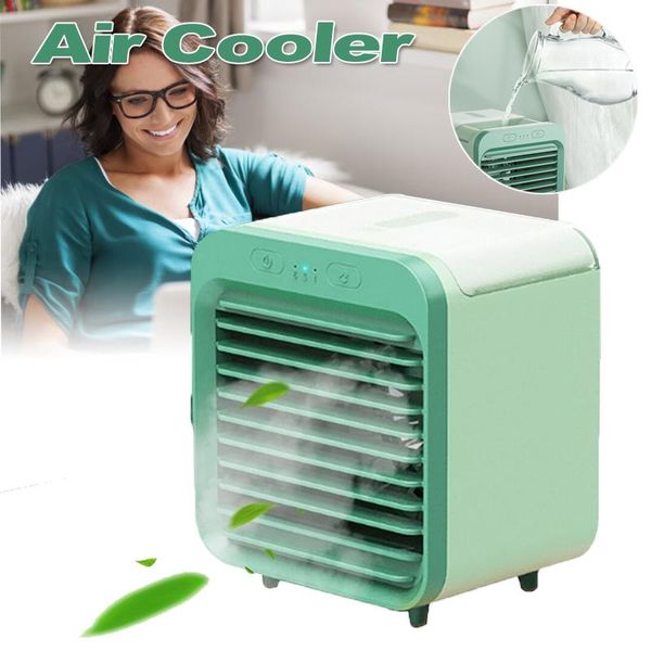 

desk mini fan portable air cooling humidifier purifier personal cooler conditioner for room office electric fans