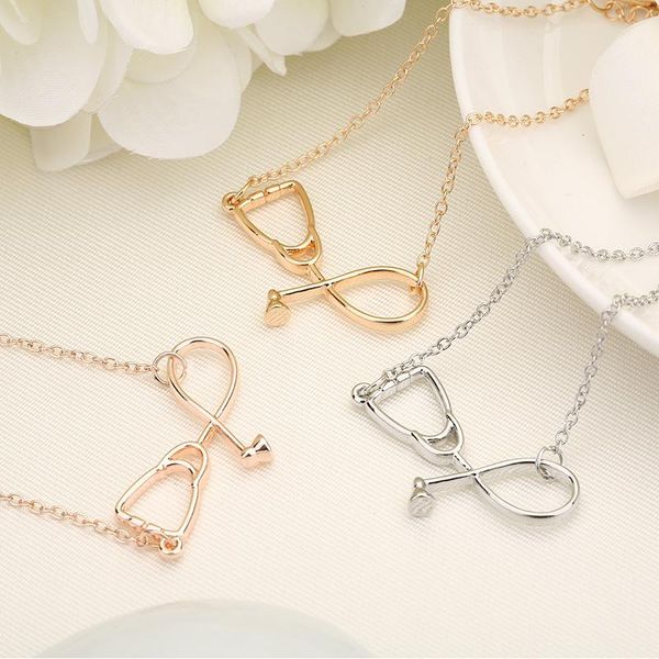 

charm bracelets elegant stethoscope bracelet high chain jewelry gift for women dropshiping yp7750, Golden;silver
