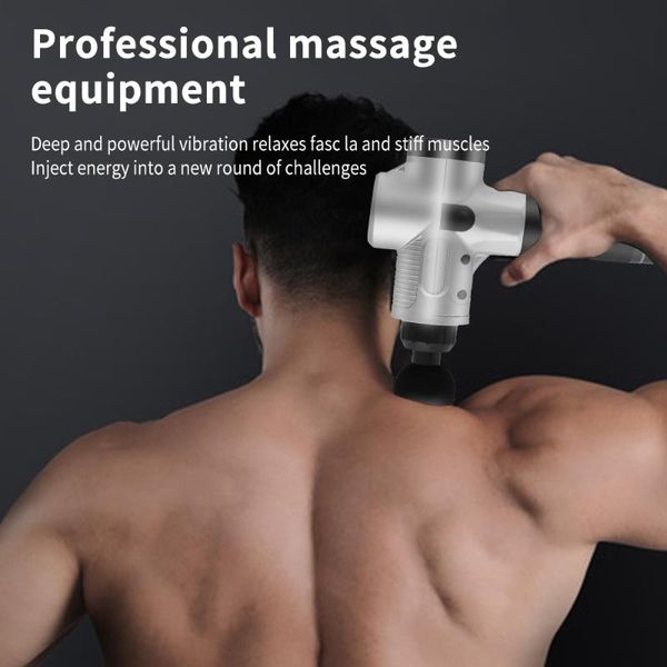 

massage gun professional electric massager neck and back muscle relaxation deep body guns heating pain relief healthy tool