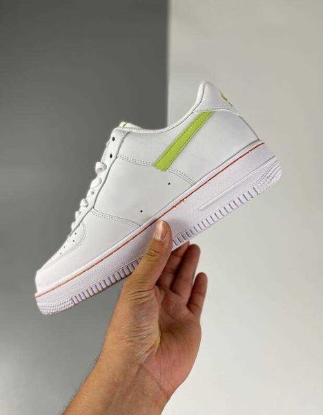 

athletic shoes running 2021 new 1 low sport sneaker lv8 gs white green orange 1s dn8000-100 size 36-45, White;red