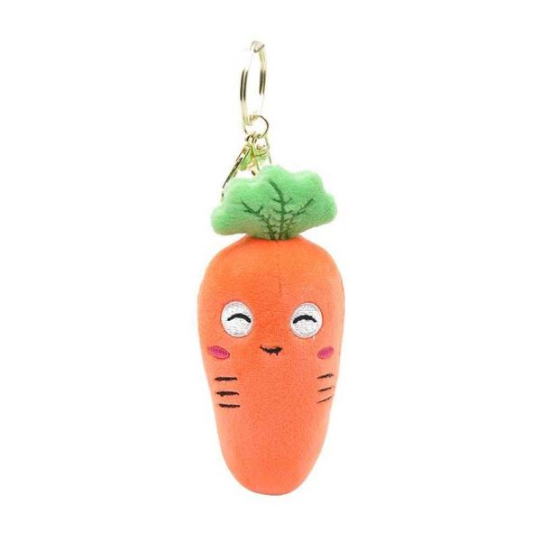 

soft stuffed plush carrot shape keychain keyring bag hanging pendant decor toy