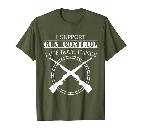 

support second amendment tshirt - anti-gun control shirt, White;black