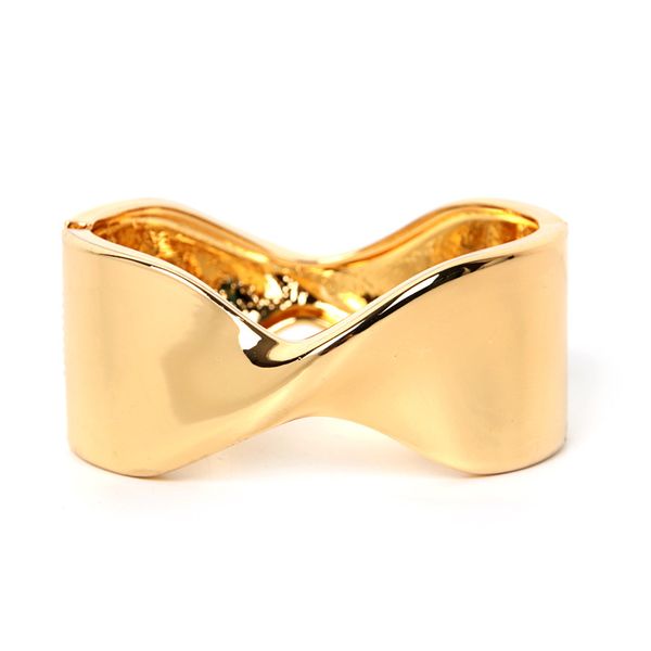 

selling irregular fashion bow bright wide edge bracelet women's jewelry gift, Black