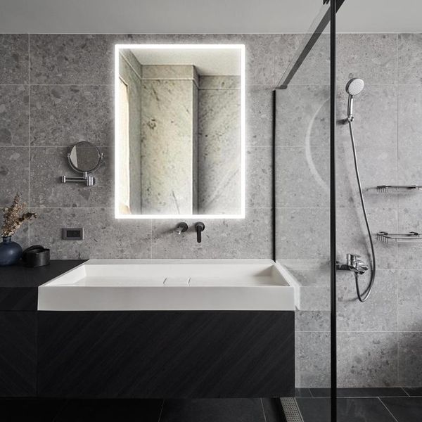 

mirrors led lights mirror wall mounted vanity with smart touch button and anti-fog function
