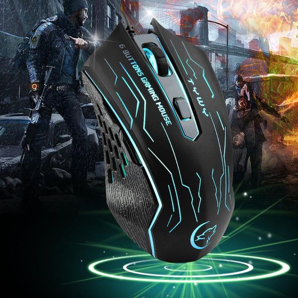 

wired gaming mouse 6 button backlight color led computer mice gamer optical for ergonomic usb