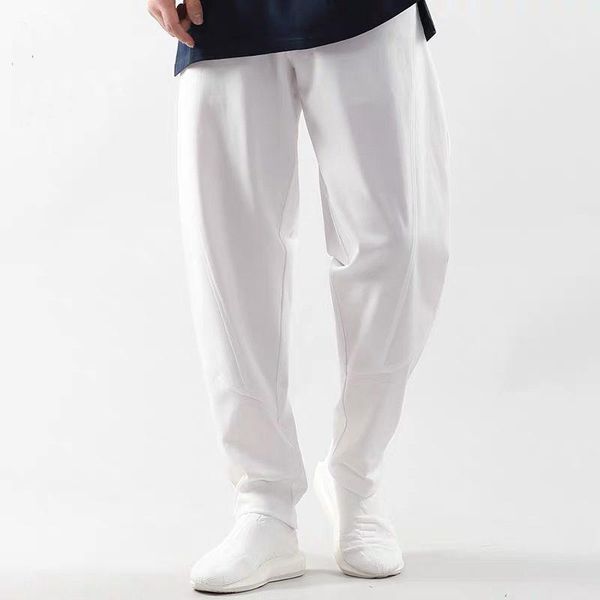 

summer light casual pants men's national trend sports leggings harem large chinese wear, Black