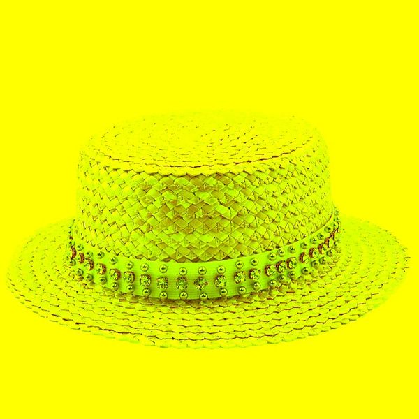 

wide brim hats women natural wheat straw hat ribbon tie 7cm boater beach sun cap lady summer protect, Blue;gray