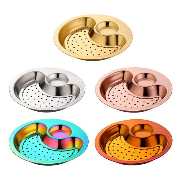 

dishes & plates coloful round plate breakfast dinner sushi steak eco-friendly tableware for kitchen el family school