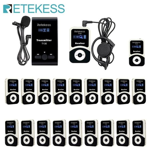 

wireless voice audio tour guide system transmitter+20 receiver for church factory training museum business meeting microphones