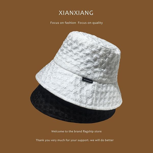 

fisherman hat female face small spring and summer sun shading protection korean version japanese wash basin wide brim hats, Blue;gray