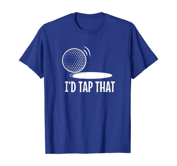 

mens id tap that golf ball funny golfing gift t-shirt, White;black