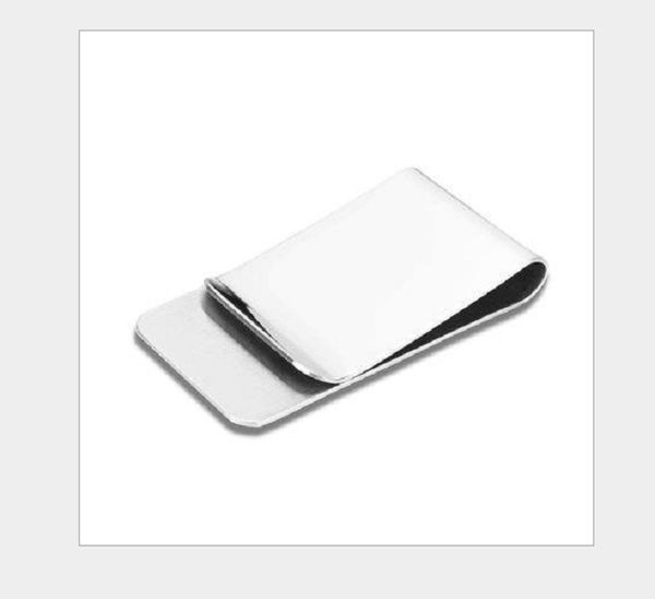 

2021 stylish simplicity 304 stainless steel money clips bookmark 20*50*0.8mm, Black