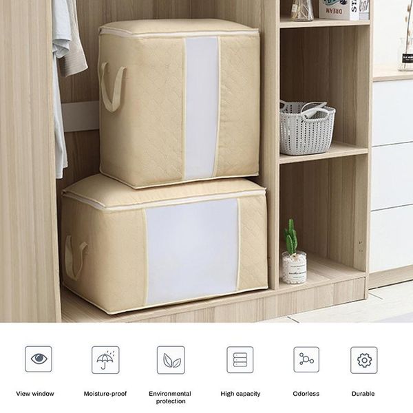 

bedding pillows quilt storage bag big organizer with handles thuis opslag opvouwbare tas nieuwe waterdichte kleding opbergtas bags