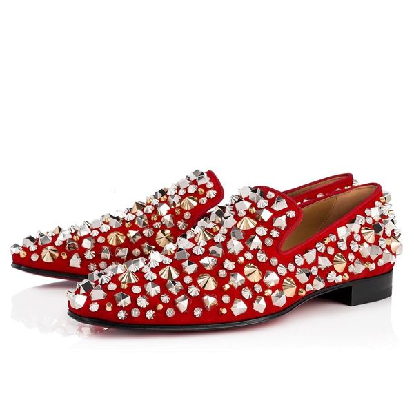 

dress shoes black red spiked mens loafers slip on rivets men party wedding ppwj