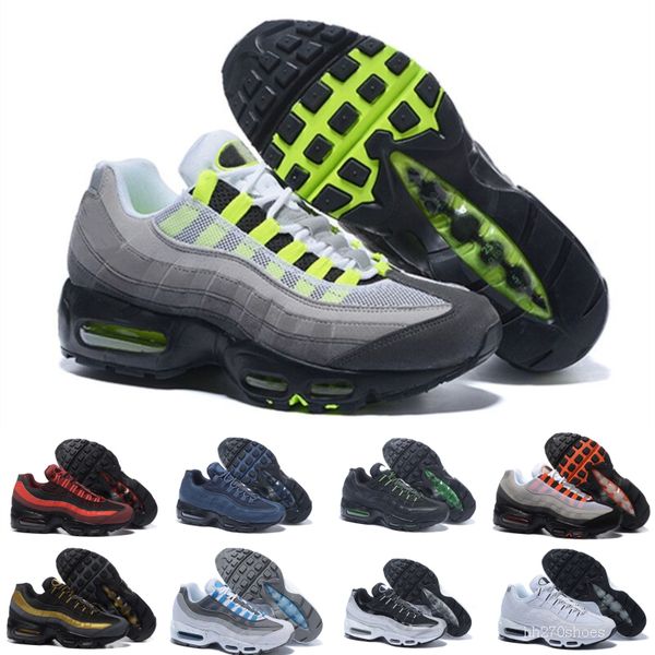 

wholesale run shoes men cushion red yellow neon white sneakers walking discount sports shoe size 40-46, Black