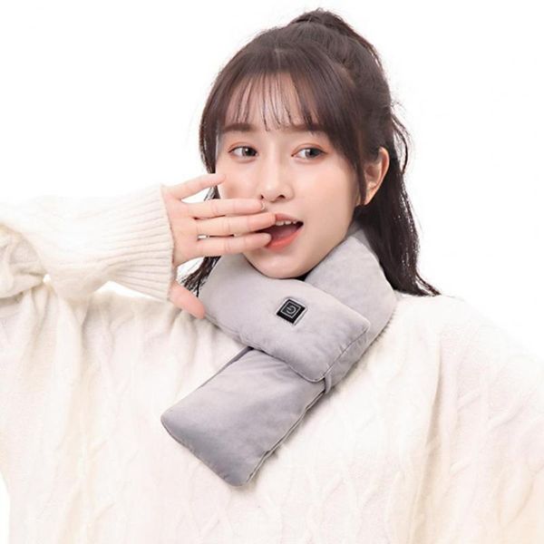 

scarves heated scarf heating quickly neck electric novel, Blue;gray