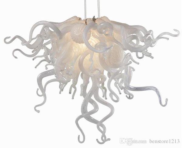 

contemporary art deco chandelier white color and edison bulb light source popular murano glass chandelier for wedding centerpieces