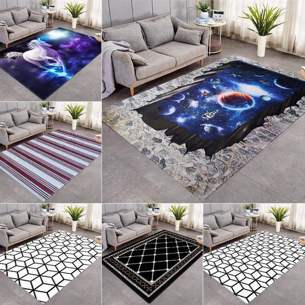 

carpets galaxy space stars 3d print for living room bedroom area rugs child crawl mat floor tent large carpet play kids