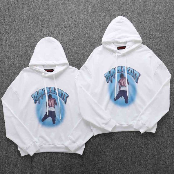 

print women hoodies sweatshirts hiphop streetwear men casual hoodie pullover travis scott, Black