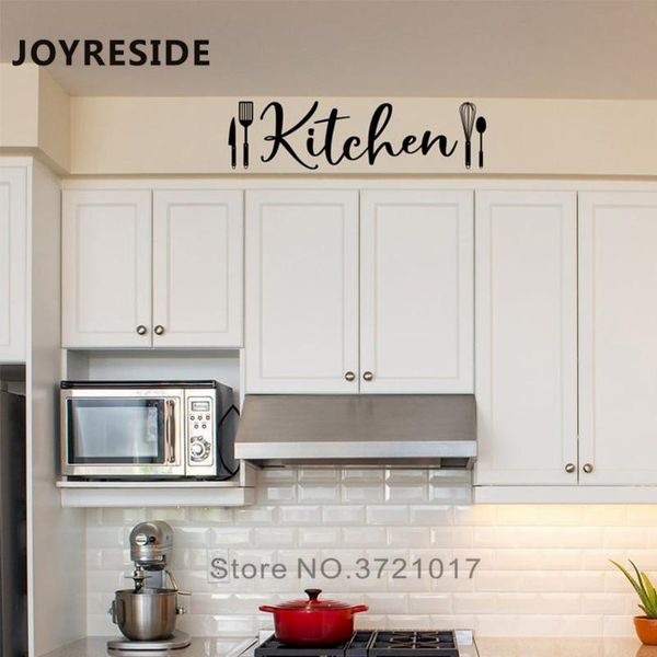 

kitchen fork wall decor home modern decoration decals sticker dinner words decal wm172 stickers