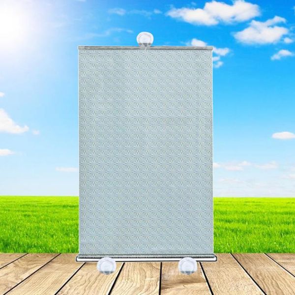 

car automatic rewinding sunshade side window block sunshades 40x60cm (silver)