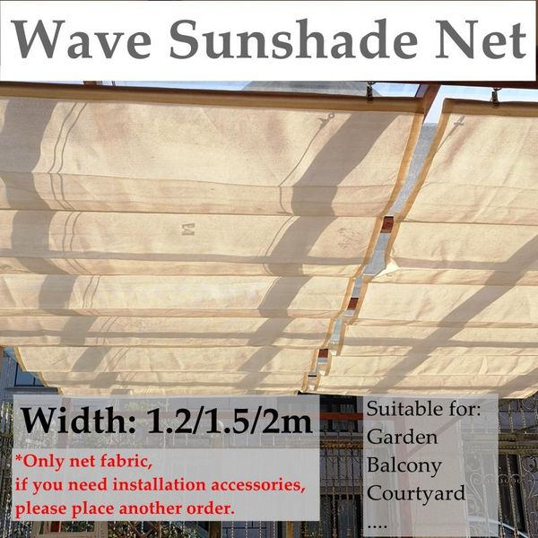 

shade wave sunshade grey net width 1.2/1.5/2m hdpe anti-uv shading fabric home terrace balcony canopy garden shadow awning