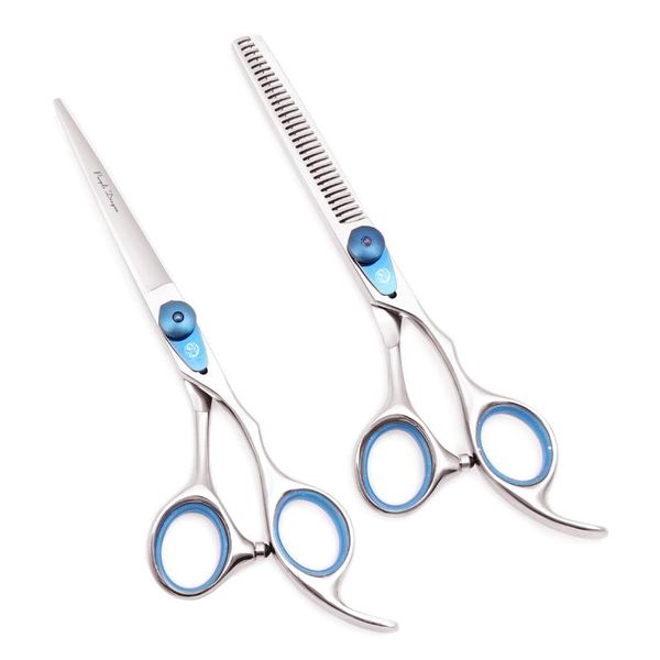 

hair scissors barber professional 6.0" japan 440c cutting thinning shears silver right hand haircut 1015#