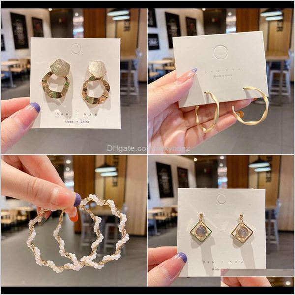 

dangle & chandelier jewelry drop delivery 2021 temperament 925 sier needle exaggerated womens fashion and personality earrings zklm2, Silver