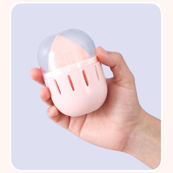 

sponges, applicators & cotton plastic beauty sponge storage box egg stand powder puff drying holder mildew proof cosmetic case makeup access