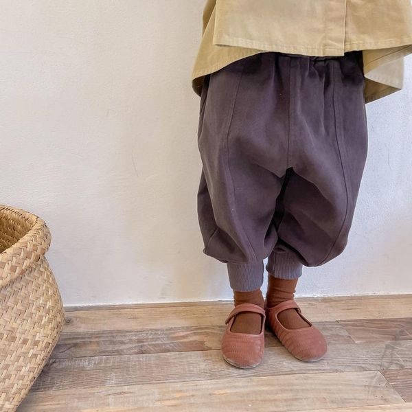 

trousers autumn kids pants casual boys harem panst girls brief style, Blue